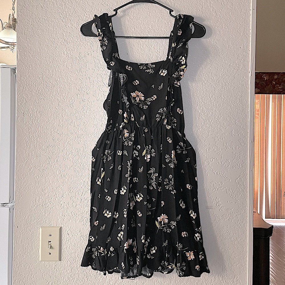 Wild Fable Ruffle Trim Floral Dress